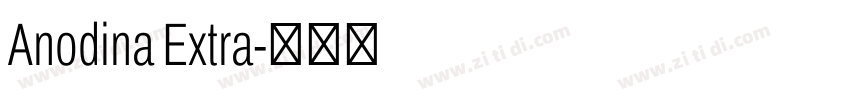 Anodina Extra字体转换